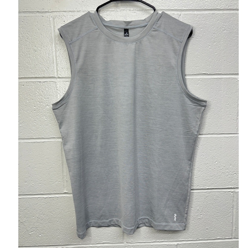 Glyder Motivator Sleeveless Tee Ash Grey Activewear /‎ Mens Medium